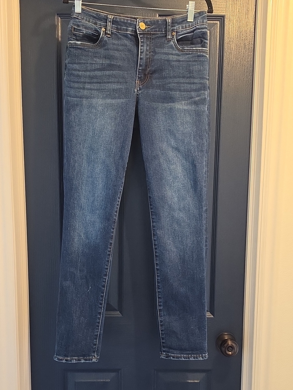 Kut from the Kloth Women's Size 4 Mid/Dark Blue High Rise Boyfriend  Jeans